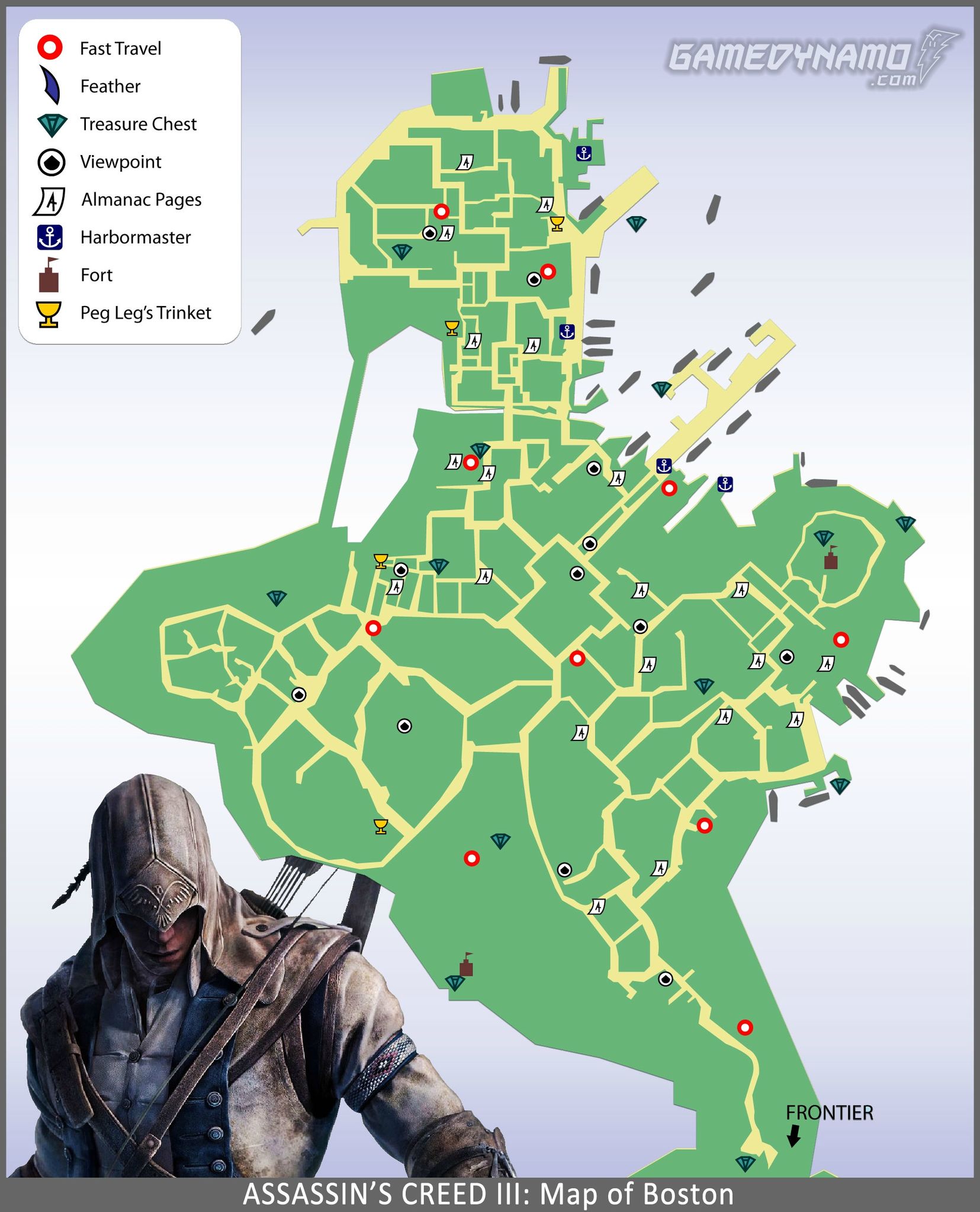 Assassin's Creed 3 Map