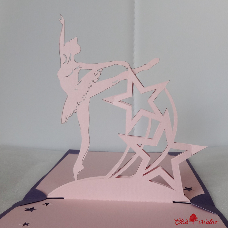 Carte kirigami Danseuse (2)