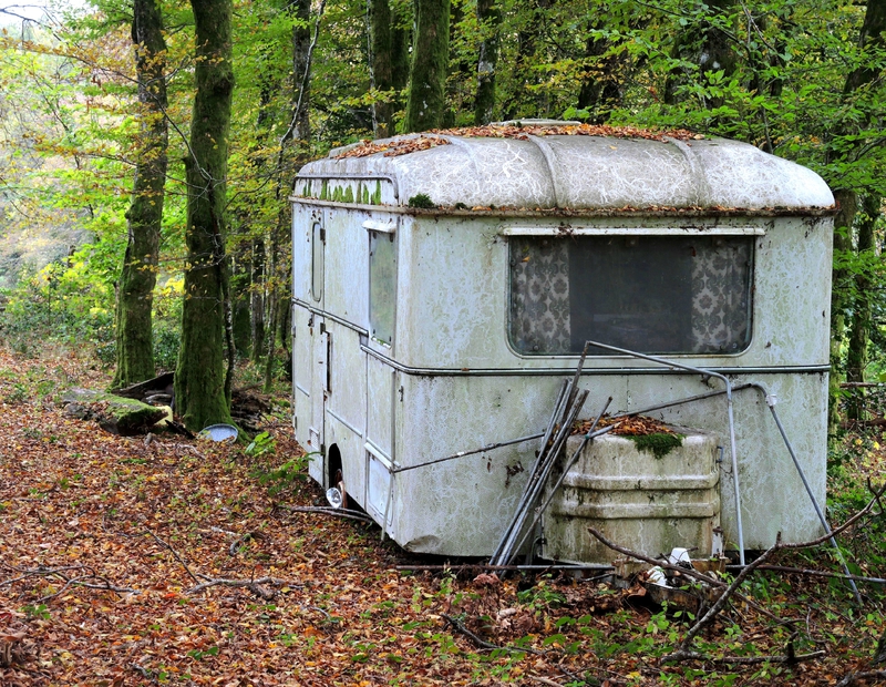 Morvan, caravane dans les bois