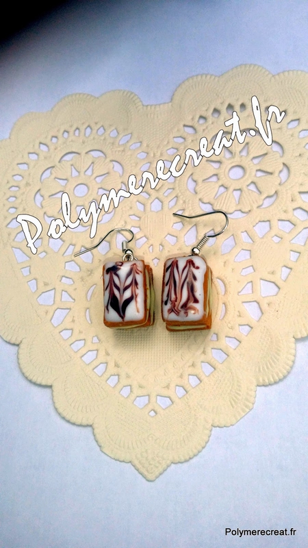 Boucles d'oreilles mille-feuilles