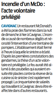2019 11 19 SO Incendie d'un McDo