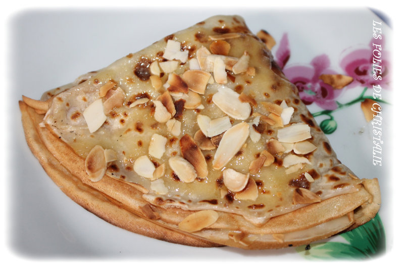 Crêpes à la crème d'amandes 2