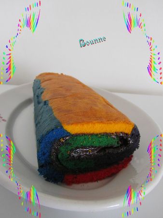 Gâteau roulé multicolore (6)