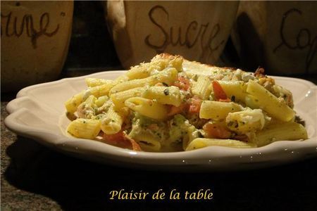 Pâtes au saumon WW