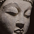 A superbly carved and extremely large limestone <b>head</b> <b>of</b> <b>Buddha</b>, Tang dynasty (618-907)
