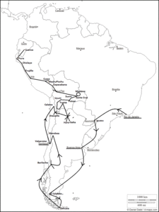 Carte amsud Bresil Equateur Cuenca