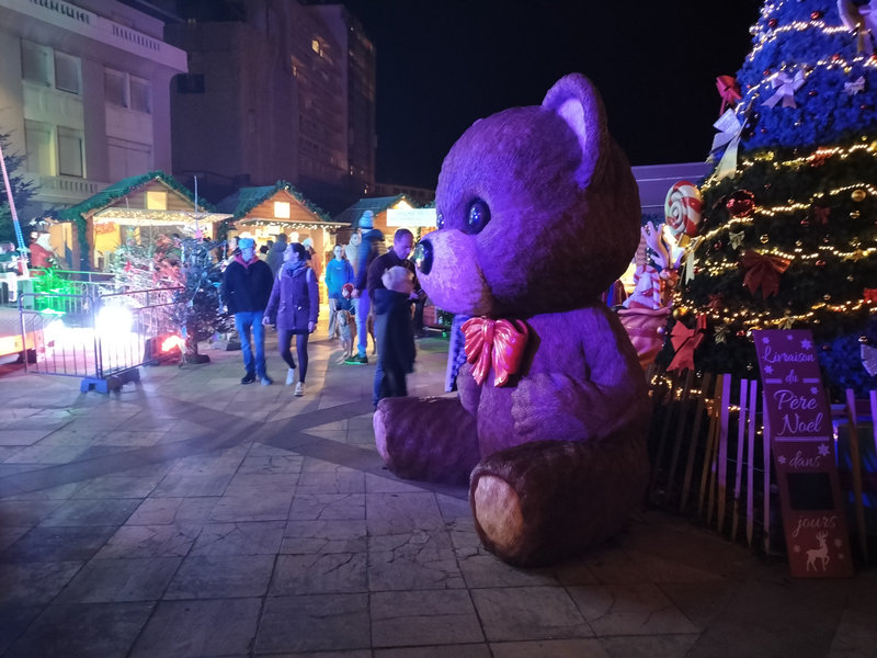 Biarritz, Biarritz en lumière 2023, marché de Noël, ours géant (64)