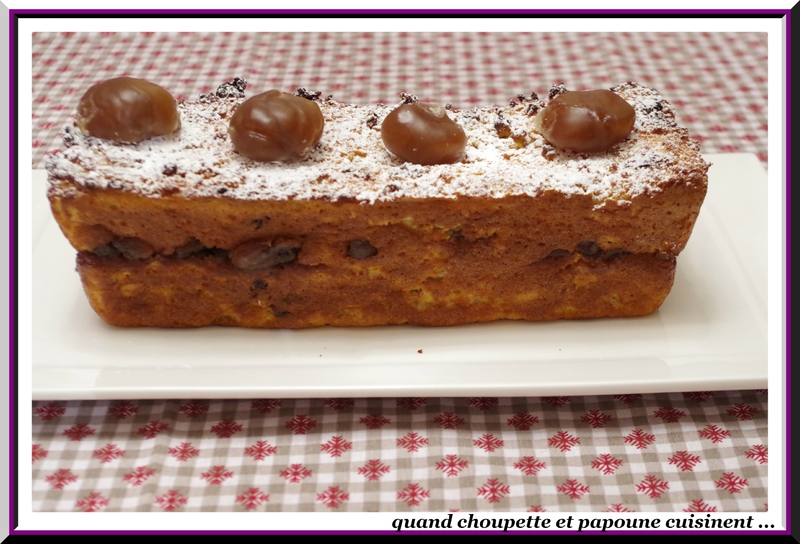 Pudding de pain perdu aux marrons glacés, crème anglaise à la châtaigne-6564