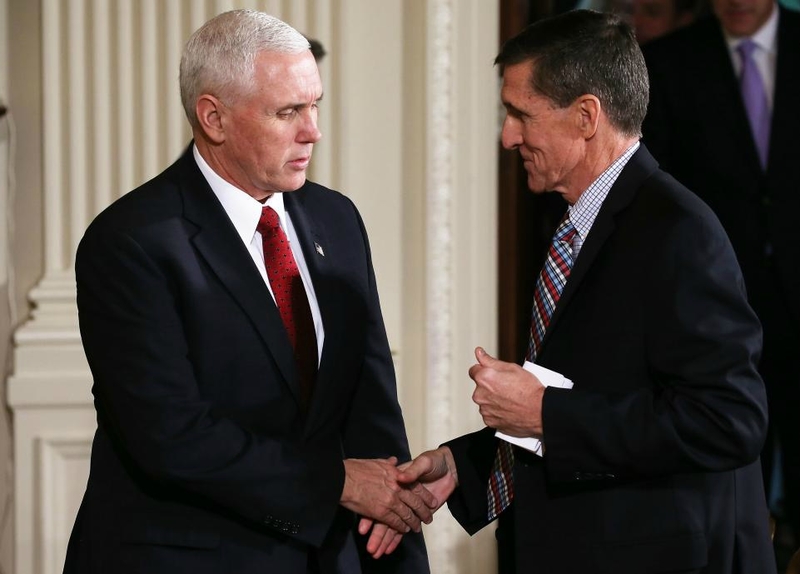 Mike Pence VP with Michael Flynn