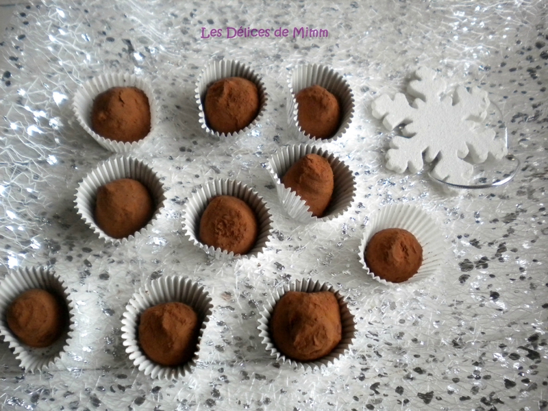 Truffes au chocolat de Noël, version express 3