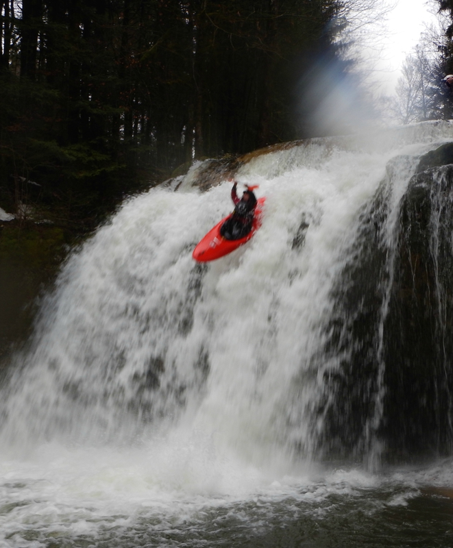 Hervé dans la première chute !