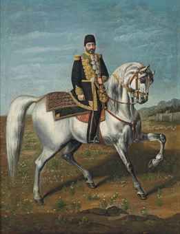 an_equestrian_portrait_of_mirza_hussayn_khan_moshir_al_dawla_sepahsala_d5551021h