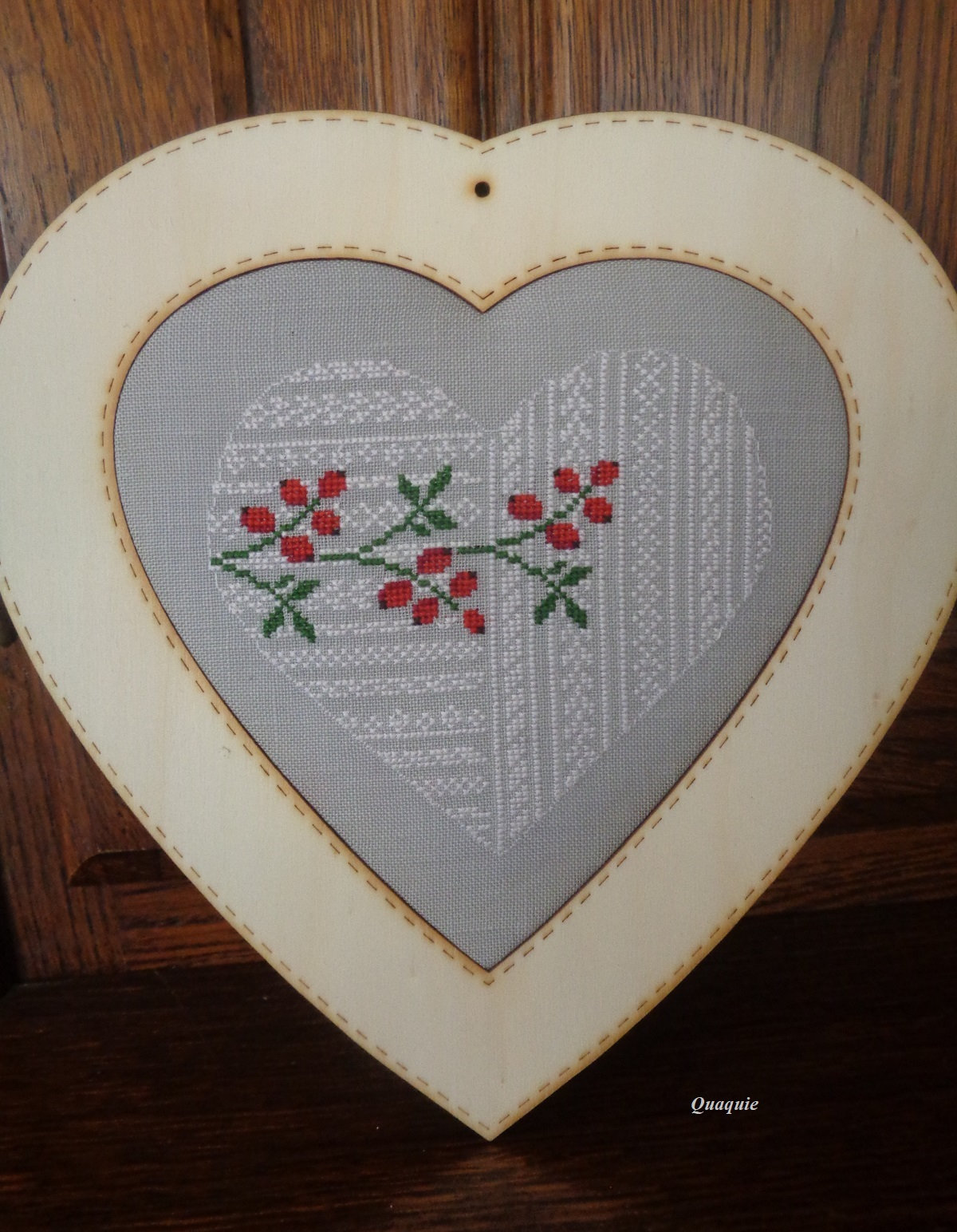 finition broderie réalisée il y a déjà longtemps