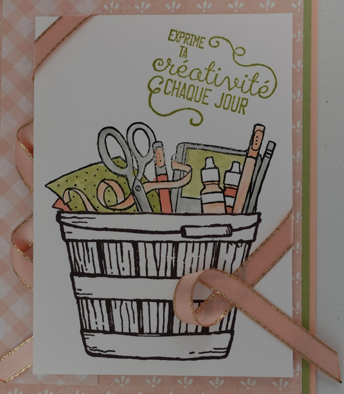 30c Carte Loisirs créatifs Cheerful basket