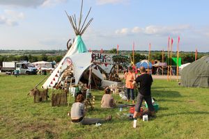 Glastonbury festival 2013 Green Crafts tippee