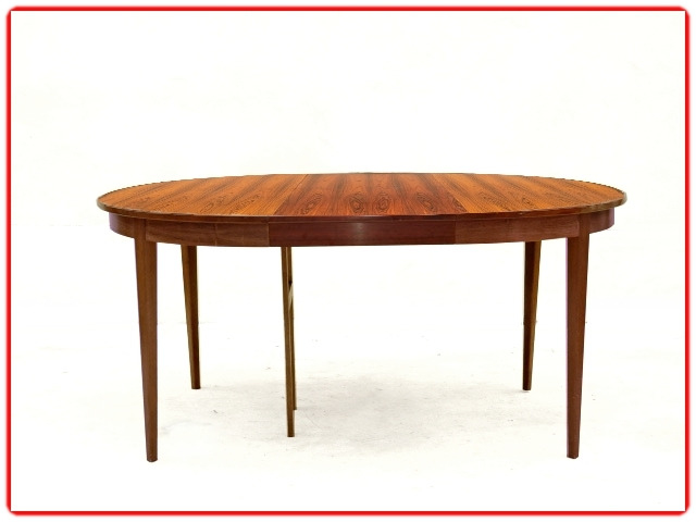 table ronde vintage palissandre 1960