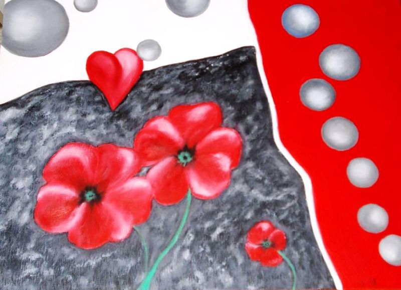 coquelicots coeur valérie