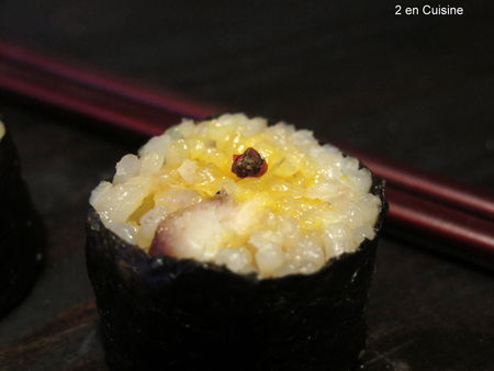 Makis de maquereau fumé à la rouille recettes Makis de maquereau fumé à la rouille