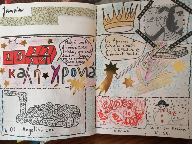 bullet journal janvier 2022