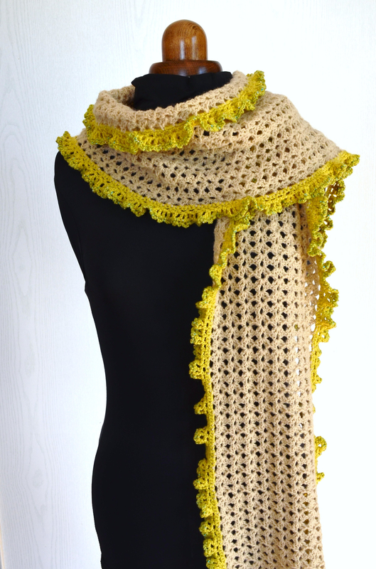 Echarpe volantée-laine-crochet-La chouette bricole (18)