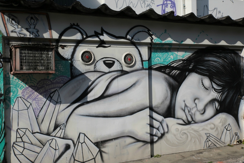 Street-art quartier Vila Mariana, plus accueillant. 