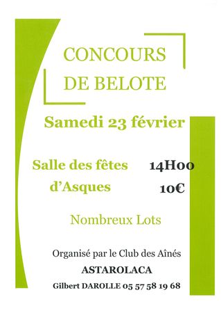 Concours Belote