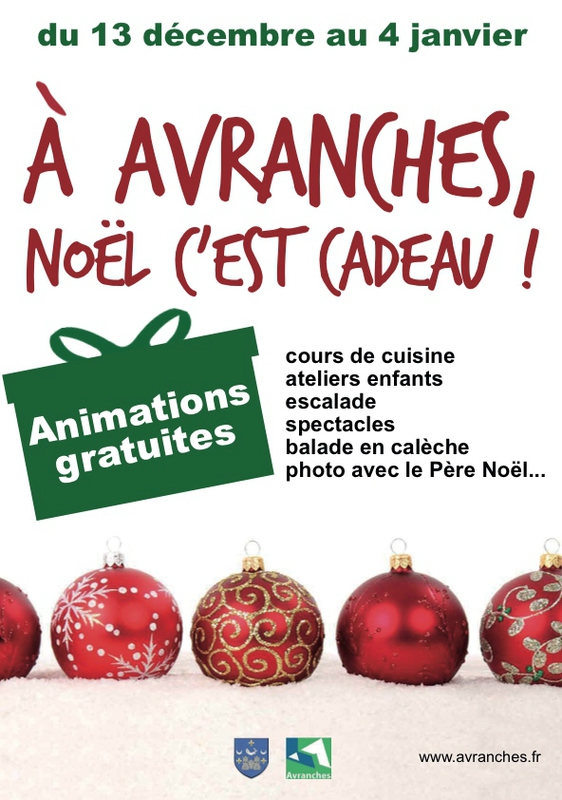 festivités Avranches 2014 Noël ville municipalité