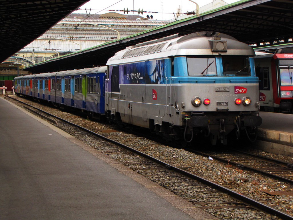 BB 67470 en voyage, Paris-Est