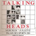 <b>Talking</b> <b>Heads</b> - Mercredi 7 Juillet 1982 - Palais des Sports, Paris