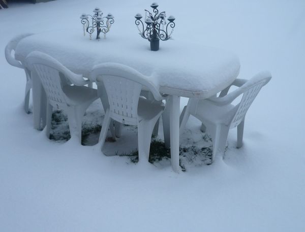 table neige