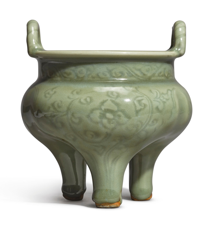 A 'Longquan' tripod censer, Ming dynasty (1368-1644)