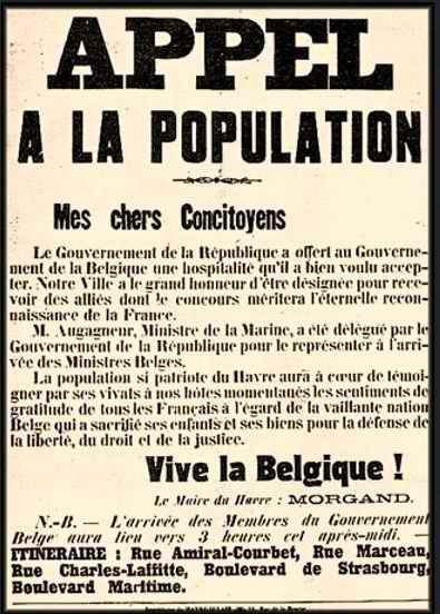 St Adresse apell à la population