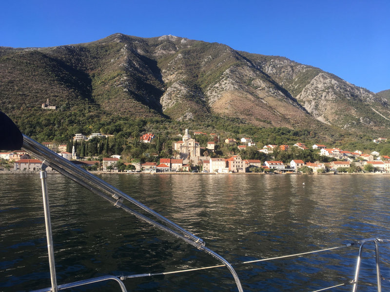 La rive gauche du bassin supérieur, Bouches de Kotor 1er novembre 2017