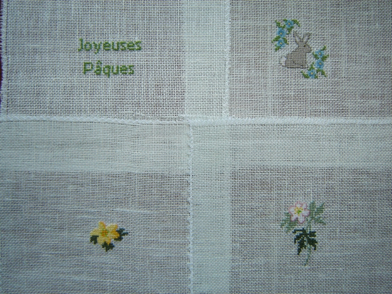 broderie vert