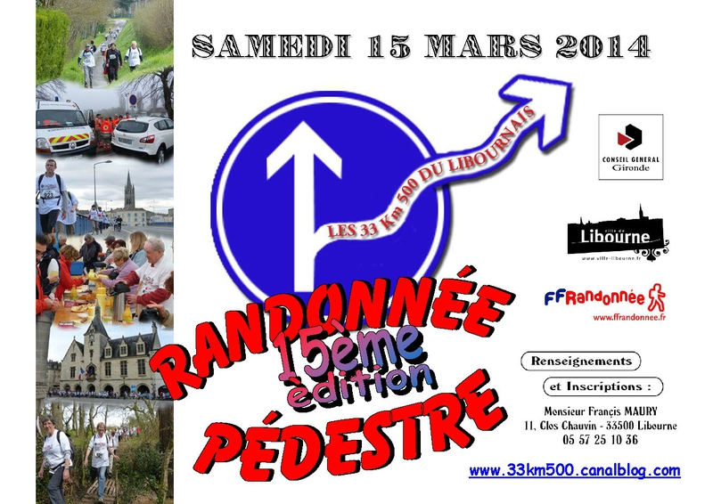 Affiche 33km500 2014