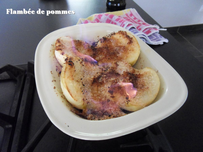 flambée de pommes