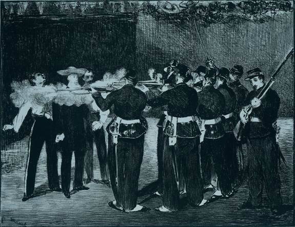 manet_execution de maximilien_Lytho1868_Paris
