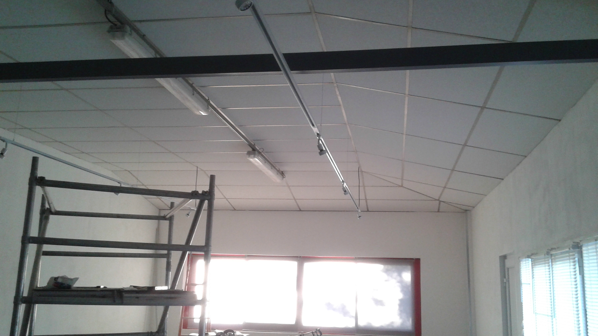 Instalation électrique et faux plafond