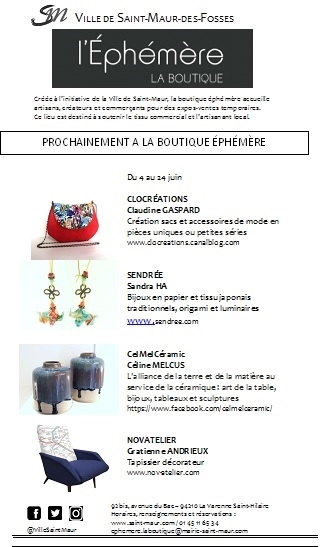 Clocréations-boutique éphémèreSaint maur