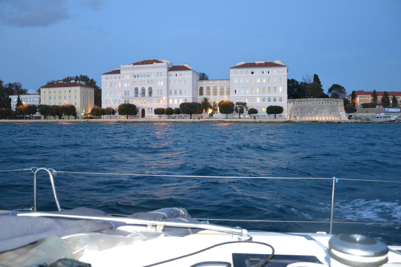 Zadar à la tombée du jour, lundi 25 octobre 2020