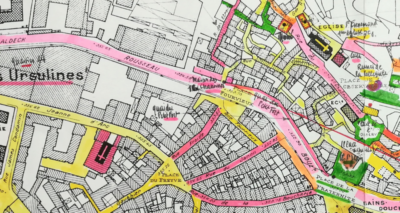 plan Gidrol centré sur place Fourvieux