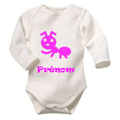 BODY bebe personnalise fourmi prenom