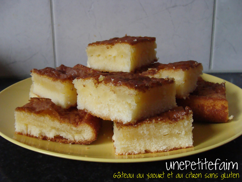 Gateau yaourt et citron sans gluten