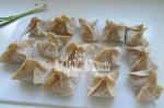 raviolis chinois aux crevettes et ciboule frits et cuits à l'eau 012
