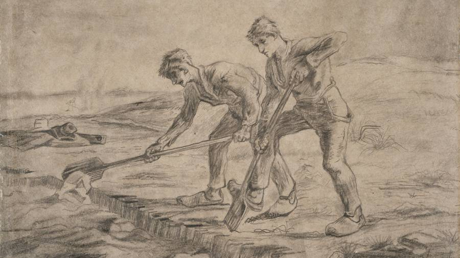 Dessin Van Gogh - les_becheurs