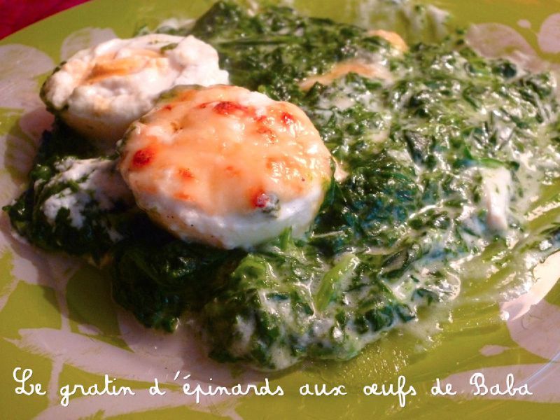 gratin epinard oeuf