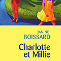 CHARLOTTE ET MILLIE - <b>JANINE</b> BOISSARD - BEST-SELLERS ROBERT LAFFONT.