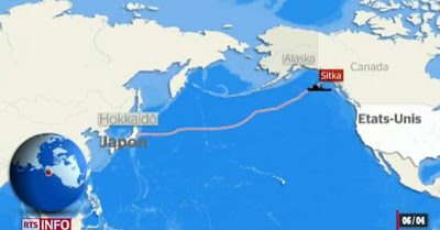 Japon tsunami bateau peche derive alaska avril coule