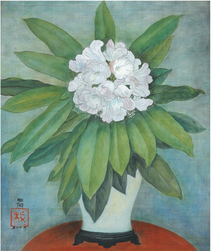 Mai Trung Thu (1906-1980), Un vase de fleurs (A vase of flowers)