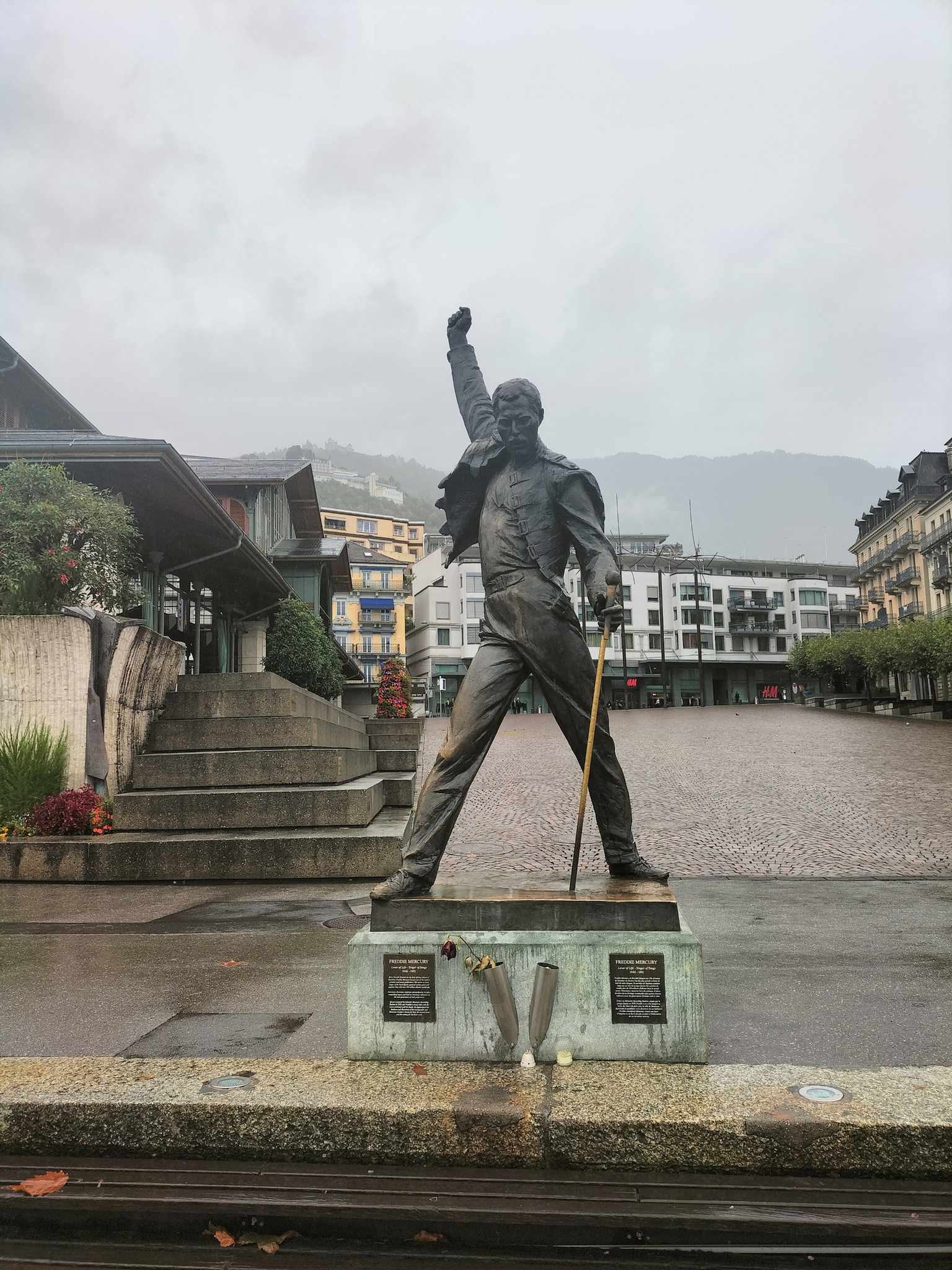 Montreux, statue de Freddie Mercury (Suisse)